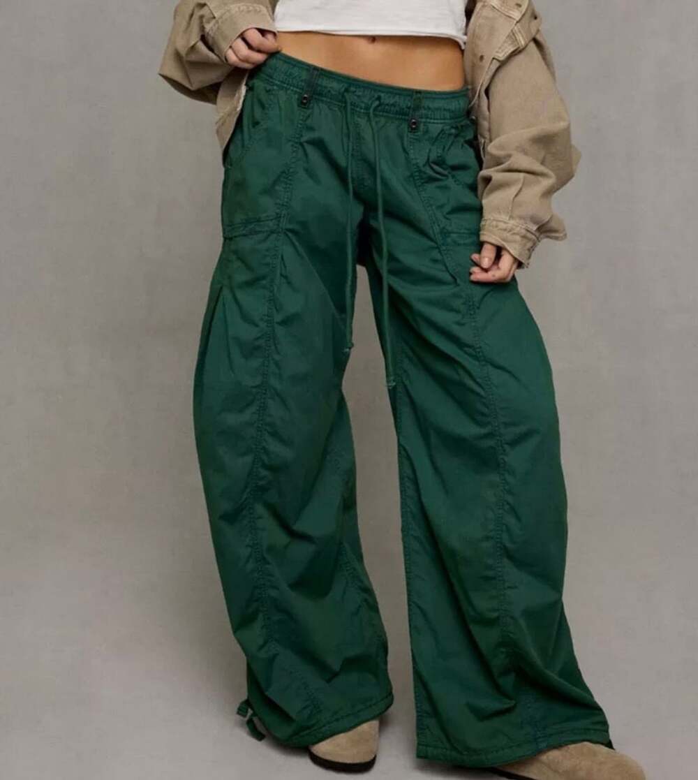BDG Sunridge Cargo Balloon Pants Green size Small